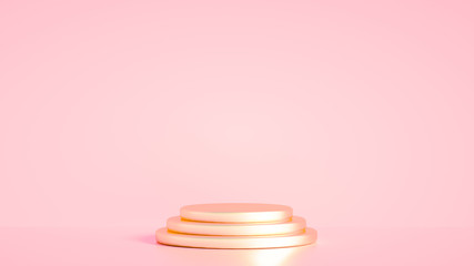 Beautiful luxury background pedestal. 3d illustration, 3d rendering.