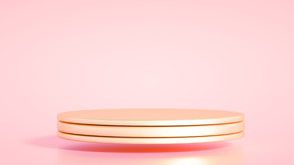 Beautiful luxury background pedestal. 3d illustration, 3d rendering.