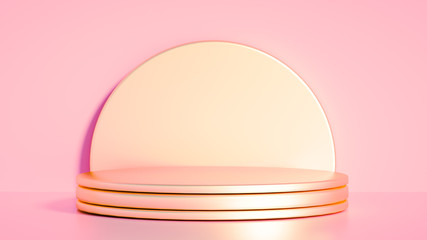 Beautiful luxury background pedestal. 3d illustration, 3d rendering.