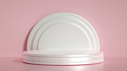 Beautiful luxury background pedestal. 3d illustration, 3d rendering.