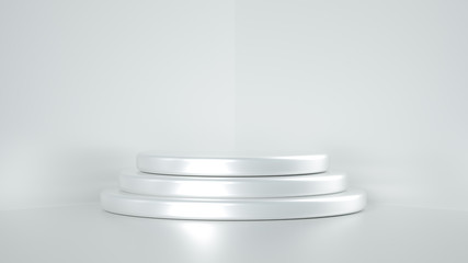 Beautiful luxury background pedestal. 3d illustration, 3d rendering.