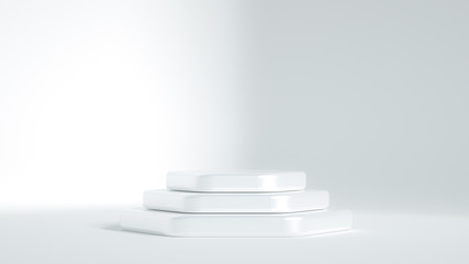 Beautiful luxury background pedestal. 3d illustration, 3d rendering.