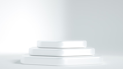 Beautiful luxury background pedestal. 3d illustration, 3d rendering.