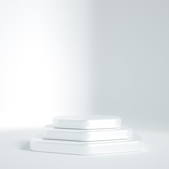 Beautiful luxury background pedestal. 3d illustration, 3d rendering.