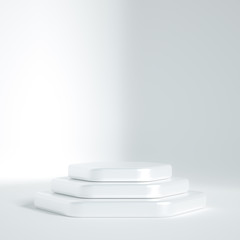 Beautiful luxury background pedestal. 3d illustration, 3d rendering.