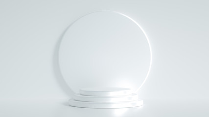 Beautiful luxury background pedestal. 3d illustration, 3d rendering.
