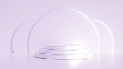 Beautiful luxury background pedestal. 3d illustration, 3d rendering.