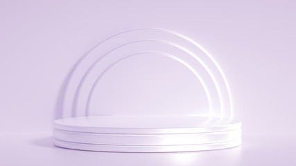 Beautiful luxury background pedestal. 3d illustration, 3d rendering.