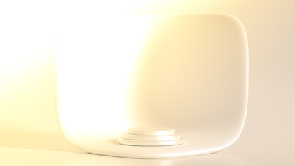 Beautiful luxury background pedestal. 3d illustration, 3d rendering.