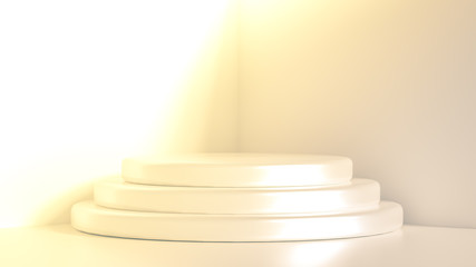 Beautiful luxury background pedestal. 3d illustration, 3d rendering.
