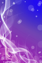 Fototapeta na wymiar lilac and blue background with smoke curls