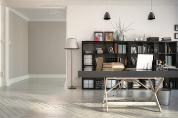 Neugestaltung im Büro (Vision) - 3d visualization