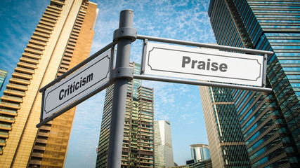 Street Sign Praise versus Criticism