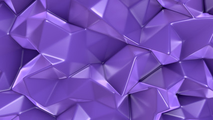 Abstract triangle crystal background. 3d illustration, 3d rendering.