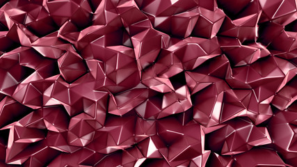 Abstract triangle crystal background. 3d illustration, 3d rendering.