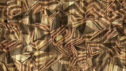 Abstract triangle crystal background. 3d illustration, 3d rendering.