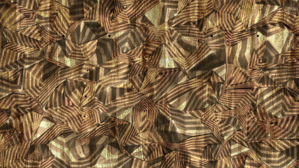 Obraz premium Abstract triangle crystal background. 3d illustration, 3d rendering.