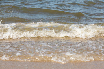 Fototapeta na wymiar waves water beach north sea