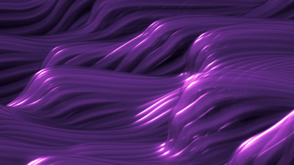 Beautiful bead ribbon holiday background. 3d illustration, 3d rendering.