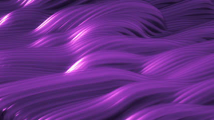 Beautiful bead ribbon holiday background. 3d illustration, 3d rendering.