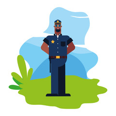 flat design people happy labor day