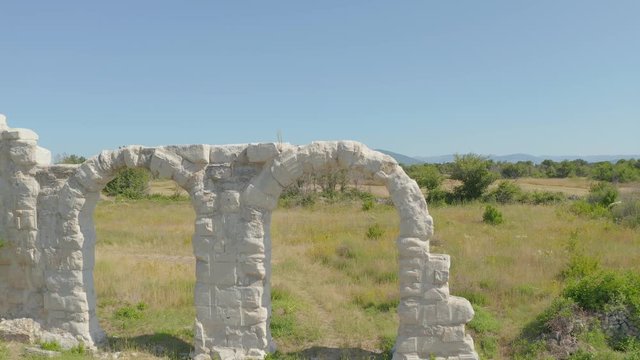 Burnum Roman remains near, Oklaj, Croatia