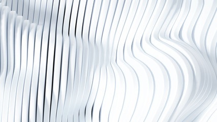 Elegant smooth wave lines background. 3d illustration, 3d rendering.