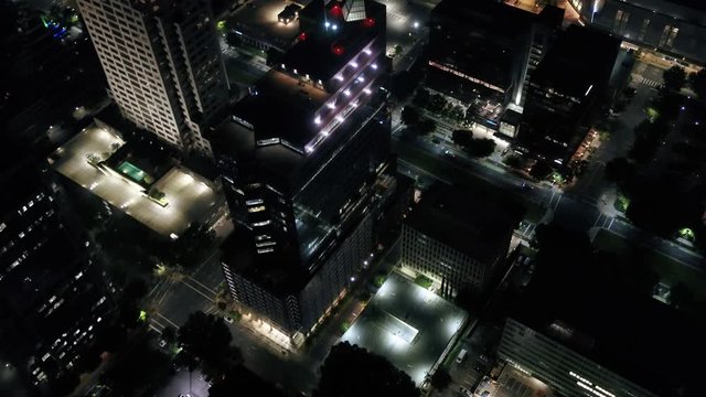 Aerial California Sacramento May 2019 Night 30mm 4K Inspire 2  Aerial video of downtown Sacramento at night.