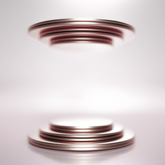 Beautiful luxury background pedestal. 3d illustration, 3d rendering.