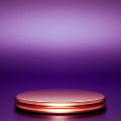 Beautiful luxury background pedestal. 3d illustration, 3d rendering.