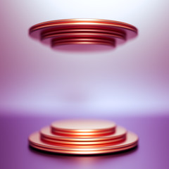 Beautiful luxury background pedestal. 3d illustration, 3d rendering.
