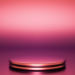 Beautiful luxury background pedestal. 3d illustration, 3d rendering.