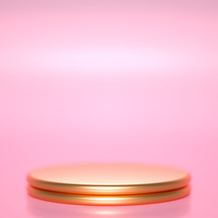 Beautiful luxury background pedestal. 3d illustration, 3d rendering.