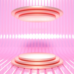 Beautiful luxury background pedestal. 3d illustration, 3d rendering.