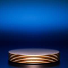 Beautiful luxury background pedestal. 3d illustration, 3d rendering.