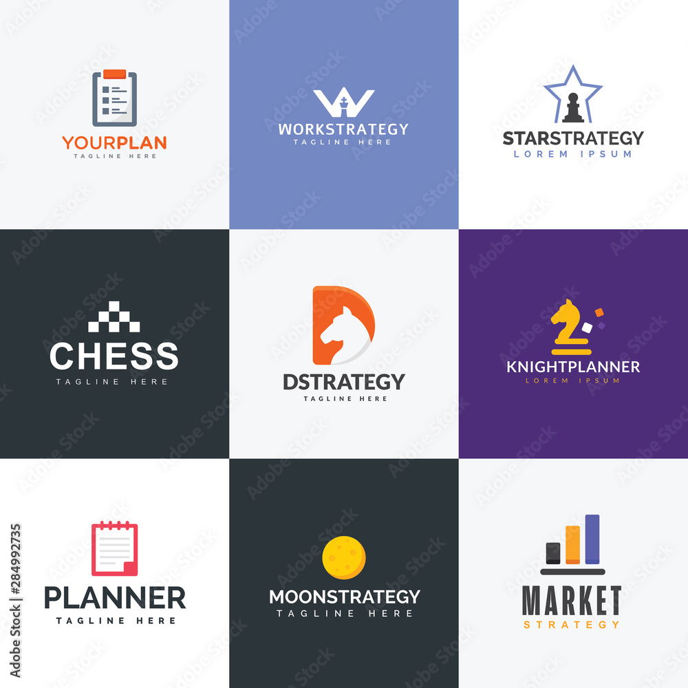 Canvas Prints pack of strategy logo designs