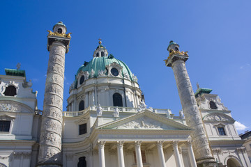 Karlskirche Church in Vienna, Austria