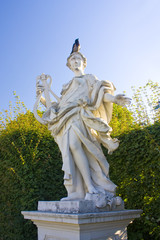 Sculptures in Belvedere Park in Vienna, Austria