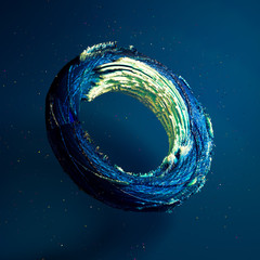 Background with 3d form. 3d illustration, 3d rendering.