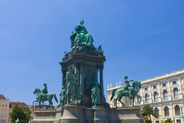 Fototapeta na wymiar Monument to Maria Theresia in Vienna, Austria