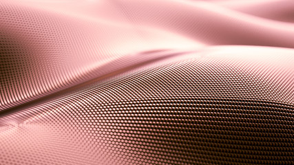 Particle drapery luxury gold background. 3d illustration, 3d rendering.