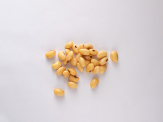 Soybean fresh on white background