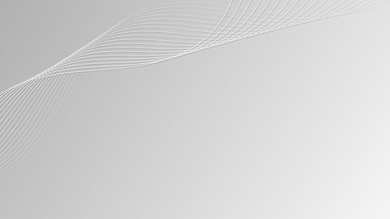 Abstract Wavy Smooth Gradient Lines with White Grey Gradient Background for Designs Web Design Banner Poster etc.