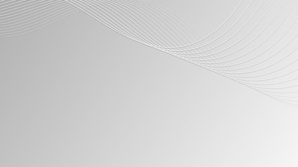 Abstract Wavy Smooth Gradient Lines with White Grey Gradient Background for Designs Web Design Banner Poster etc.