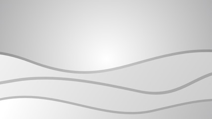 Smooth Abstract Wavy Gradient Lines Vector with White Grey Gradient Background for Designs Web Design Banner Poster etc.