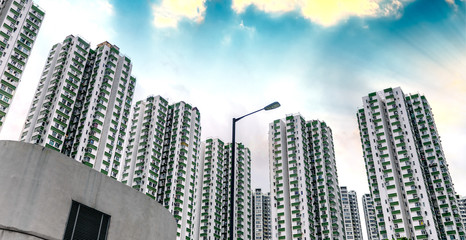 Buildings and streets of Quarry Bay, Hong Kong