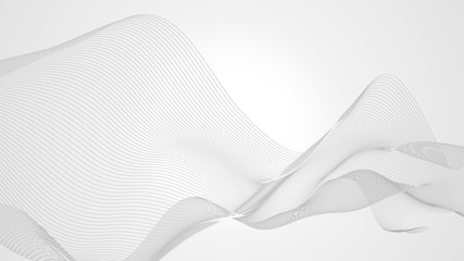 simple abstract white wavy trendy beautiful white curve background