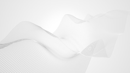 simple abstract white wavy trendy beautiful white curve background