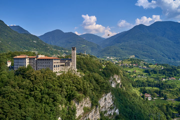 The historic site of the Hermitage of Saints Peter and Paul, Brescia Italy. The foundation of the Franciscan monastery named after St. Peter is 1228-30 years. A nice place to meditate and pray.