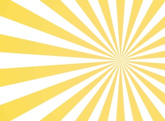 Sunlight abstract background. Yellow and white color burst background. Vector illustration.